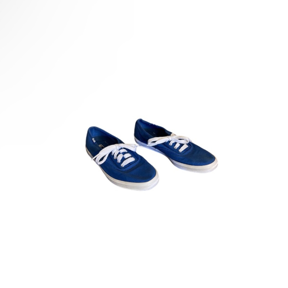 Keds Blue and White Lace Up Canvas Sneakers - Women’s Size 6